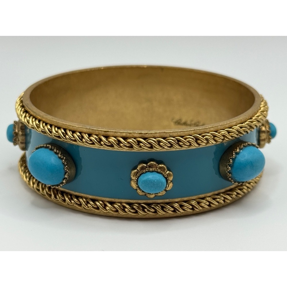 Couture Couture Los Angeles Enamel Gold Tone Bangle Bracelet